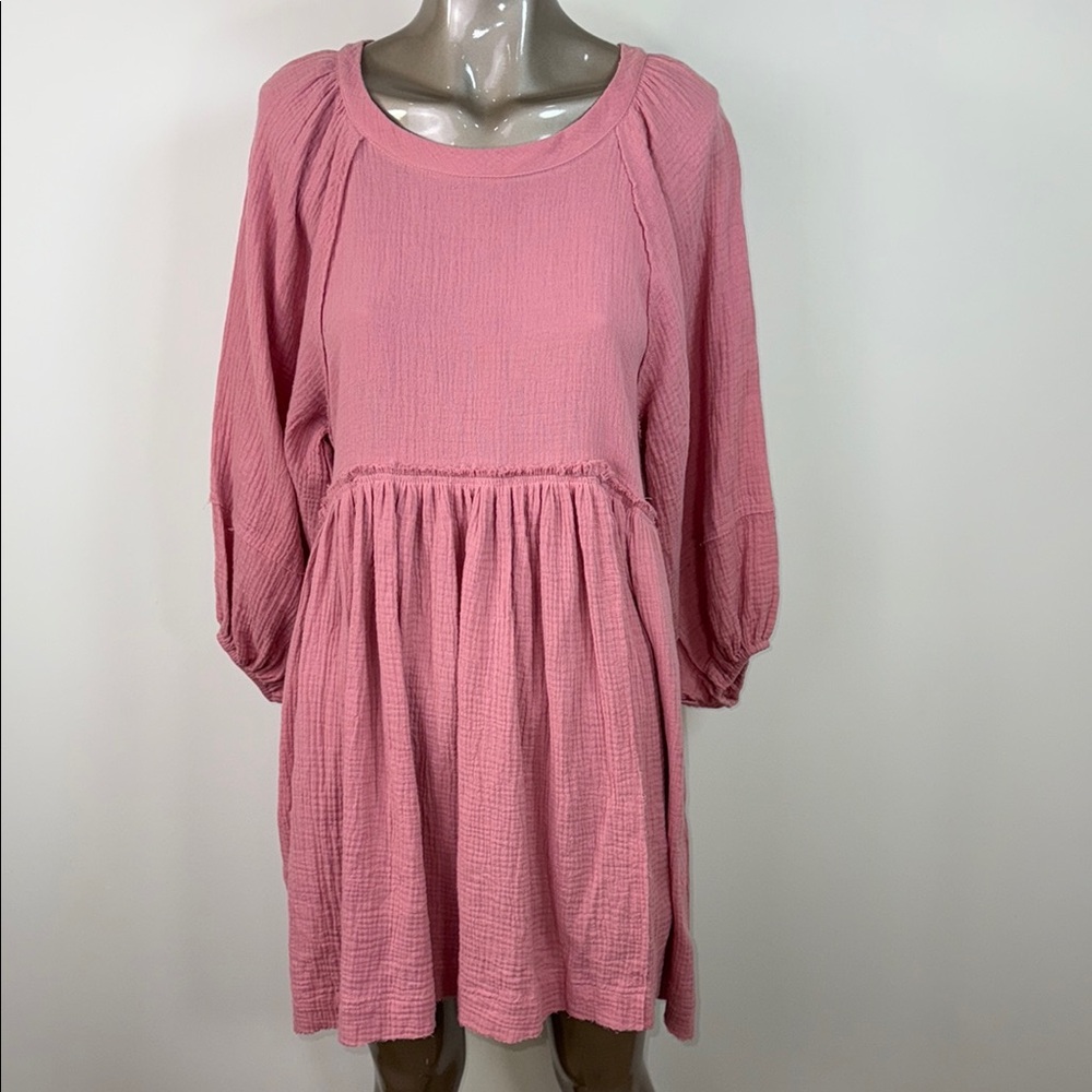 NWT Blue Ivy Rose Pink Elegant Pink Long Sleeve Dress